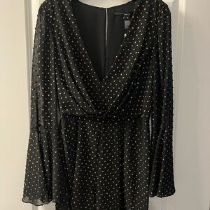 JAYGODFREY Black and Gold Jumpsuit